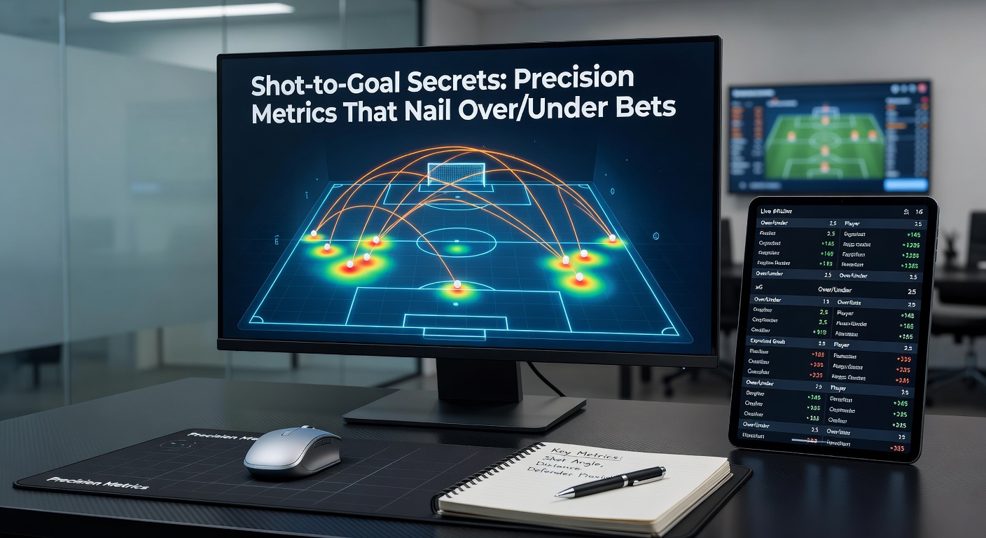 Data visualization of shot conversion rates versus goal totals in major football leagues, illustrating predictive trends